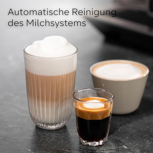Siemens Kaffeevollautomat EQ700 classic TP715E17, App-Steuerung, Cold Brew, Full-Touch-Display, bis zu 10 individ. Kaffeekreationen als Favoriten, autom. Dampfreinigung, 1500 W, inox silver metallic