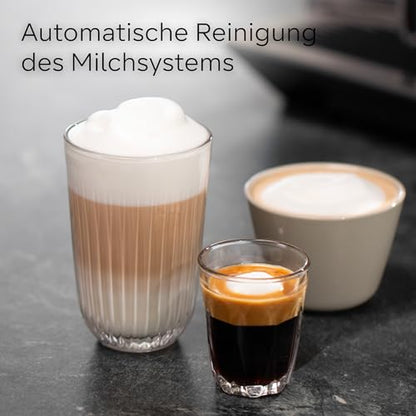 Siemens Kaffeevollautomat EQ700 classic TP715E17, App-Steuerung, Cold Brew, Full-Touch-Display, bis zu 10 individ. Kaffeekreationen als Favoriten, autom. Dampfreinigung, 1500 W, inox silver metallic