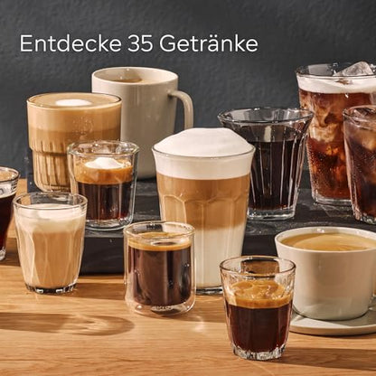 Siemens Kaffeevollautomat EQ700 classic TP715E17, App-Steuerung, Cold Brew, Full-Touch-Display, bis zu 10 individ. Kaffeekreationen als Favoriten, autom. Dampfreinigung, 1500 W, inox silver metallic